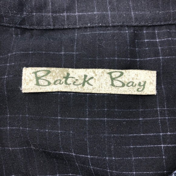 Batik Bay Black Palm Tree Button Down Shirt, XXL - Picture 4 of 6